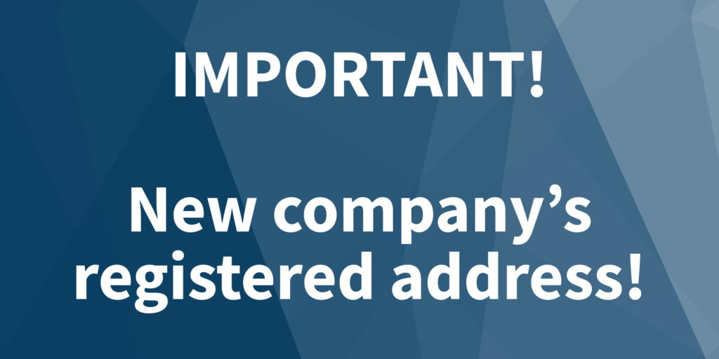 New company's registered address