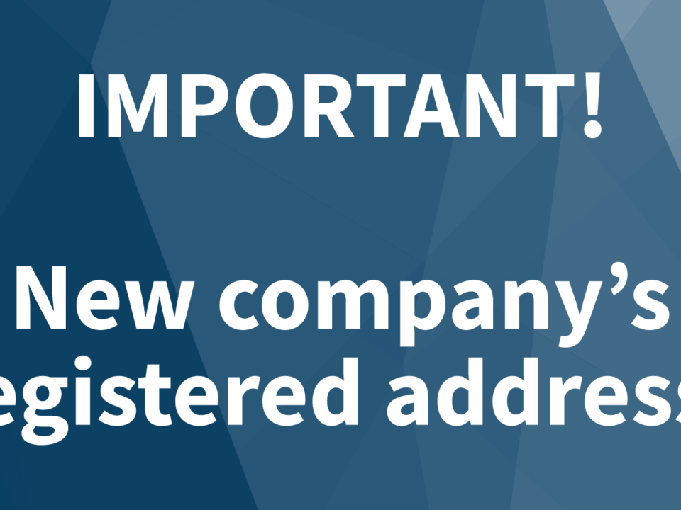 New company's registered address